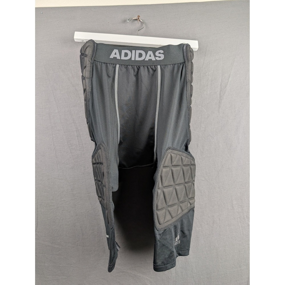 Adidas Mens Techfit Padded Football Compression Shorts MAF3007 Black Gray Large